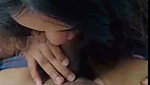 College student giving Blowjob to teacher for practical marks