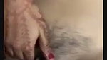 Girlfriend showing her wet pussy  boyfriend drilling her