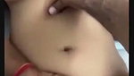 Girlfriend showing her wet pussy  boyfriend drilling her