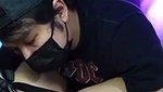 Mumbai girl making tattoo on pussy