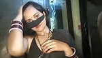 Priya bhabhi showing  pressing her boobs