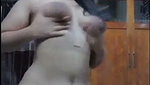 Beautiful hot girl showing her sexy ass  Fingering her pussy