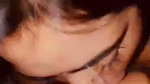 Awesome looking girl give deeply Blowjob