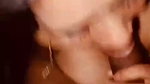 Awesome looking girl give deeply Blowjob