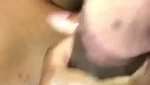 Beautiful girl suck his bf cock  enjoying