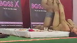 Bengali model tina enjoying with Boyfriend in stage show