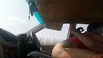 Hot ex girlfriend riding hard inside car