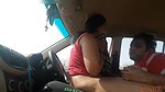 Hot ex girlfriend riding hard inside car