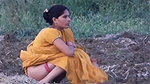 Sexy girl showing her ass while pissing outdoor
