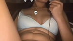 Sexy girl showing her pussy  inserting perfume bottle inside