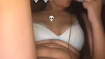 Sexy girl showing her pussy  inserting perfume bottle inside