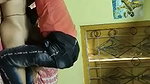 Slim girlfriend fucking hard with bf small brother