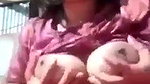 Village bhabhi showing her sexy boob  pussy