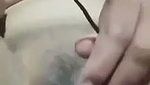 Aunty drilling her pussy with big brinjal