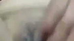 Aunty drilling her pussy with big brinjal