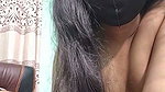 Beautiful girl showing her boob