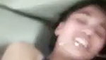 Hot girl showing her pussy inside car