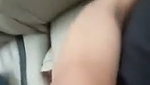 Hot girl showing her pussy inside car