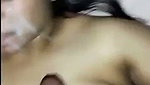 Husband cum on her wife face