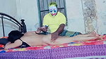 Husband give massage  fuck his house wife