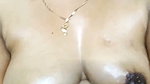 Sweaty Thick Desi Teases with Stiff Nippled Coconuts