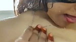 Hot Figure Girl Teasing Taking Bath