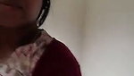 Hot Tamil Dusky girl strip on selfie