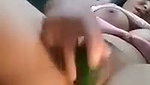 Assam girl using Cucumber to drill her pussy