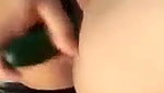 Assam girl using Cucumber to drill her pussy