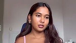 Beautiful Mumbai model seeing animation cartoon  showing her pussy