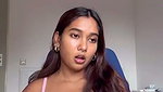 Beautiful Mumbai model seeing animation cartoon  showing her pussy
