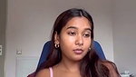Beautiful Mumbai model seeing animation cartoon  showing her pussy