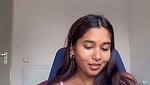 Beautiful Mumbai model seeing animation cartoon  showing her pussy