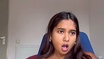 Beautiful Mumbai model seeing animation cartoon  showing her pussy