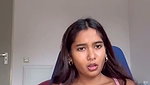 Beautiful Mumbai model seeing animation cartoon  showing her pussy
