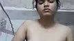 Hot girl pressing her boob  show hairy pussy