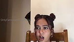 Hot model seeing animation cartoon  Masturbating