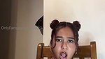 Hot model seeing animation cartoon  Masturbating
