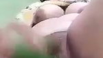 Nepali aunty drilling pussy  ass with cucumber  moan