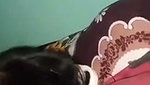 Newly married girl fucking hard on bed