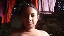 Beautiful girl pressing her boob  showing