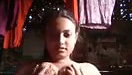 Beautiful girl pressing her boob  showing