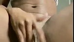 Beautiful girl rubing her pussy  moan