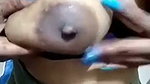 Hot bhabhi pressing her nipple to get milk