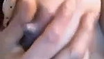 Mami pressing her big nipple  show