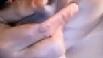 Mami pressing her big nipple  show