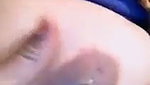Mami pressing her big nipple  show