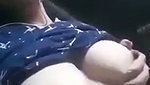 Sexy Nepali girl pressing her boob