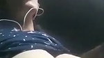 Sexy Nepali girl pressing her boob