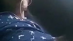 Sexy Nepali girl pressing her boob